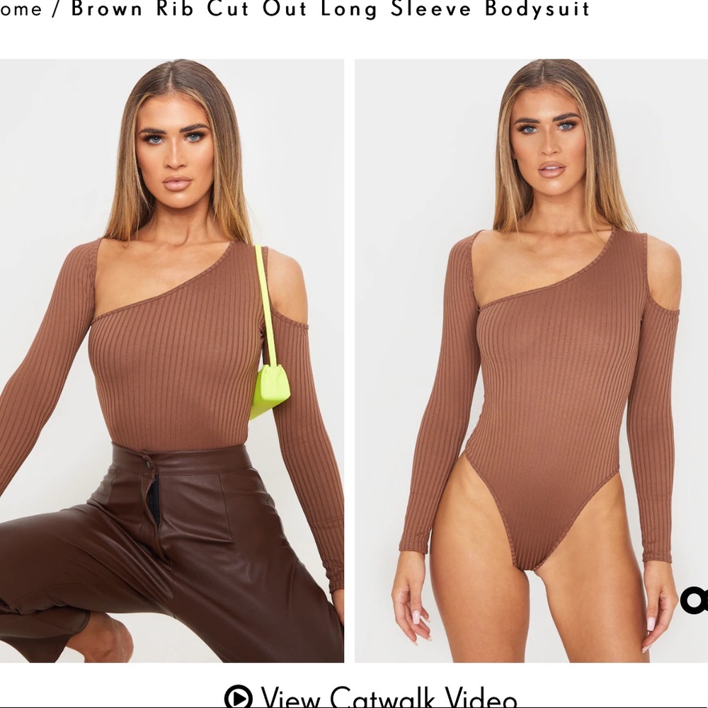 Pretty little thing cut out bodysuit